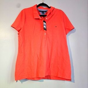 Orange Tommy Hilfiger Polo Shirt